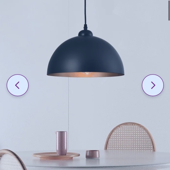 Dileo Industrial Pendant Light 2 Pack Vintage Hanging Lighting - Picture 3 of 11